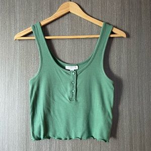 Topshop Women’s Ribbed Crop Tank